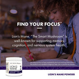 Poudre fine de Lion's Mane pour une assimilation efficace au quotidien.