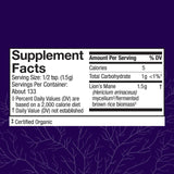 Poudre Lion's Mane avec doseur pour un dosage précis au quotidien.