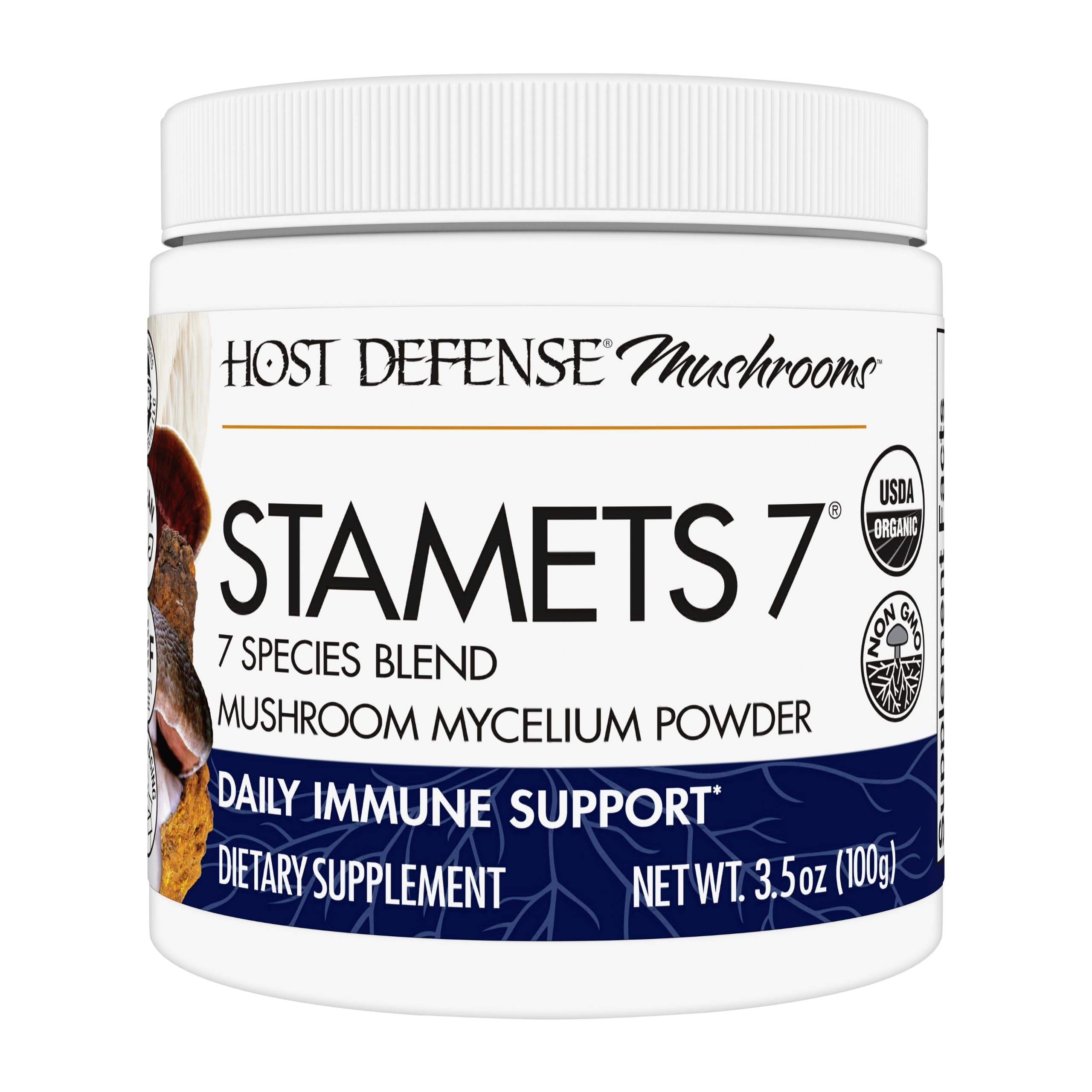 Host Defense Stamets 7 poudre – ensemble de 7 espèces pour un soutien immunitaire potentiel