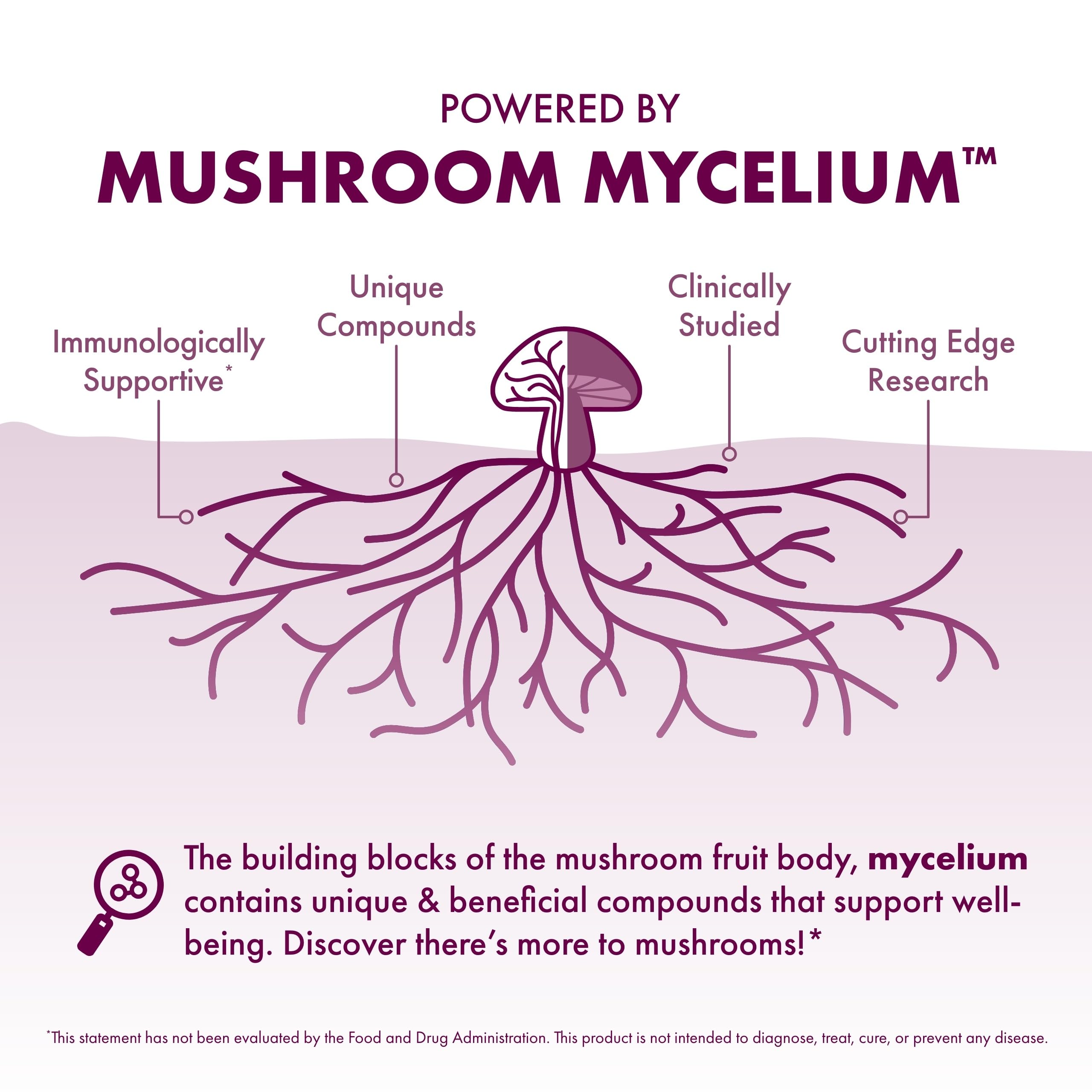 Host Defense Turkey Tail - flacon avec prébiotiques indiqués pour le microbiote