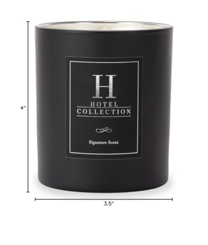 Cadeau raffiné Hotel Collections Bougie Noire Velours 14oz pour occasions spéciales.