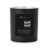 Bougie Hotel Collections Noire Velours 14oz; flamme douce pour ambiance chaleureuse.