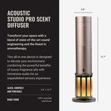 Hotel Collections Acoustic Studio Pro et bouteille Pro Pod, configuration rapide et pratique.