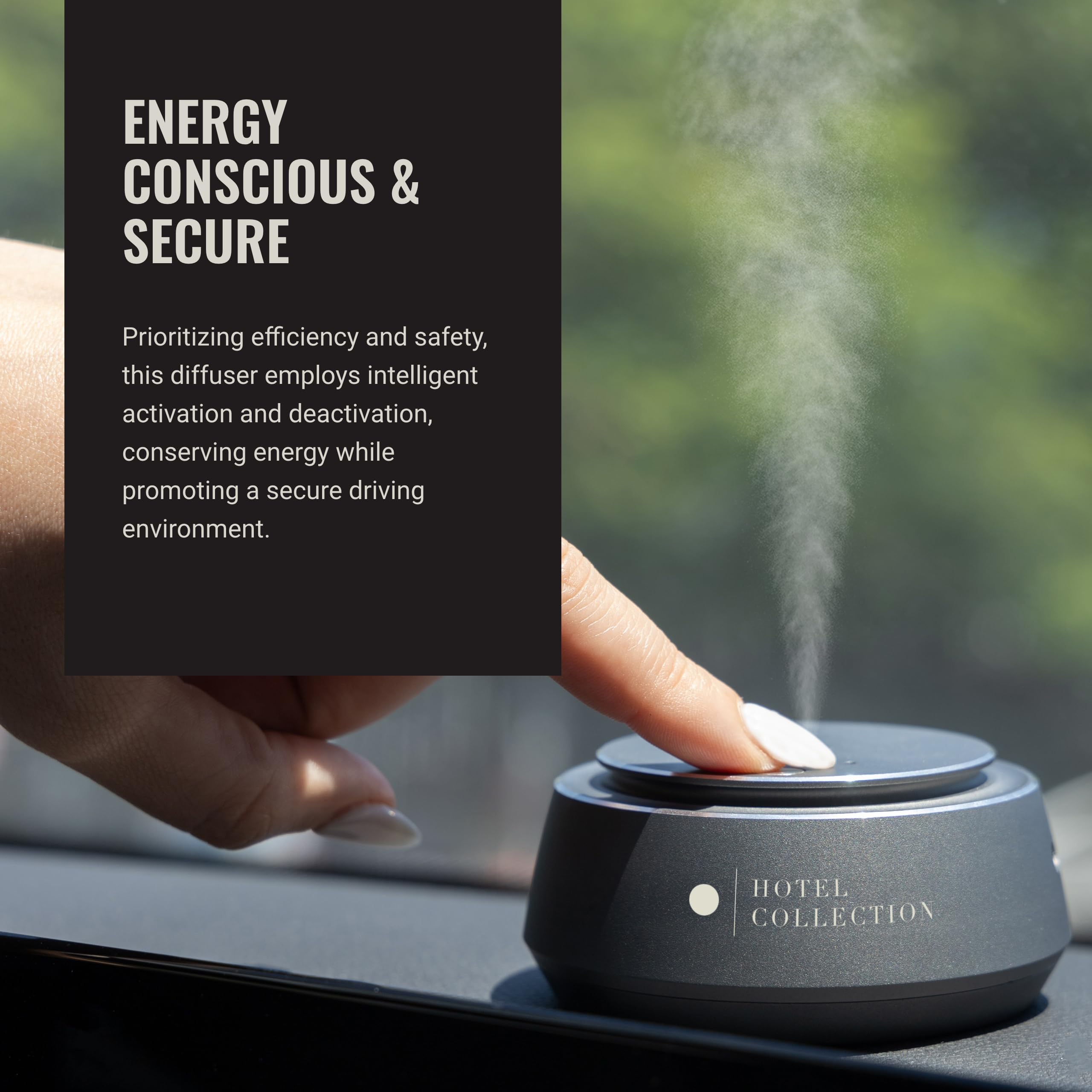 Hotel Collections Diffuseur auto – activation intelligente pour économiser l'énergie.