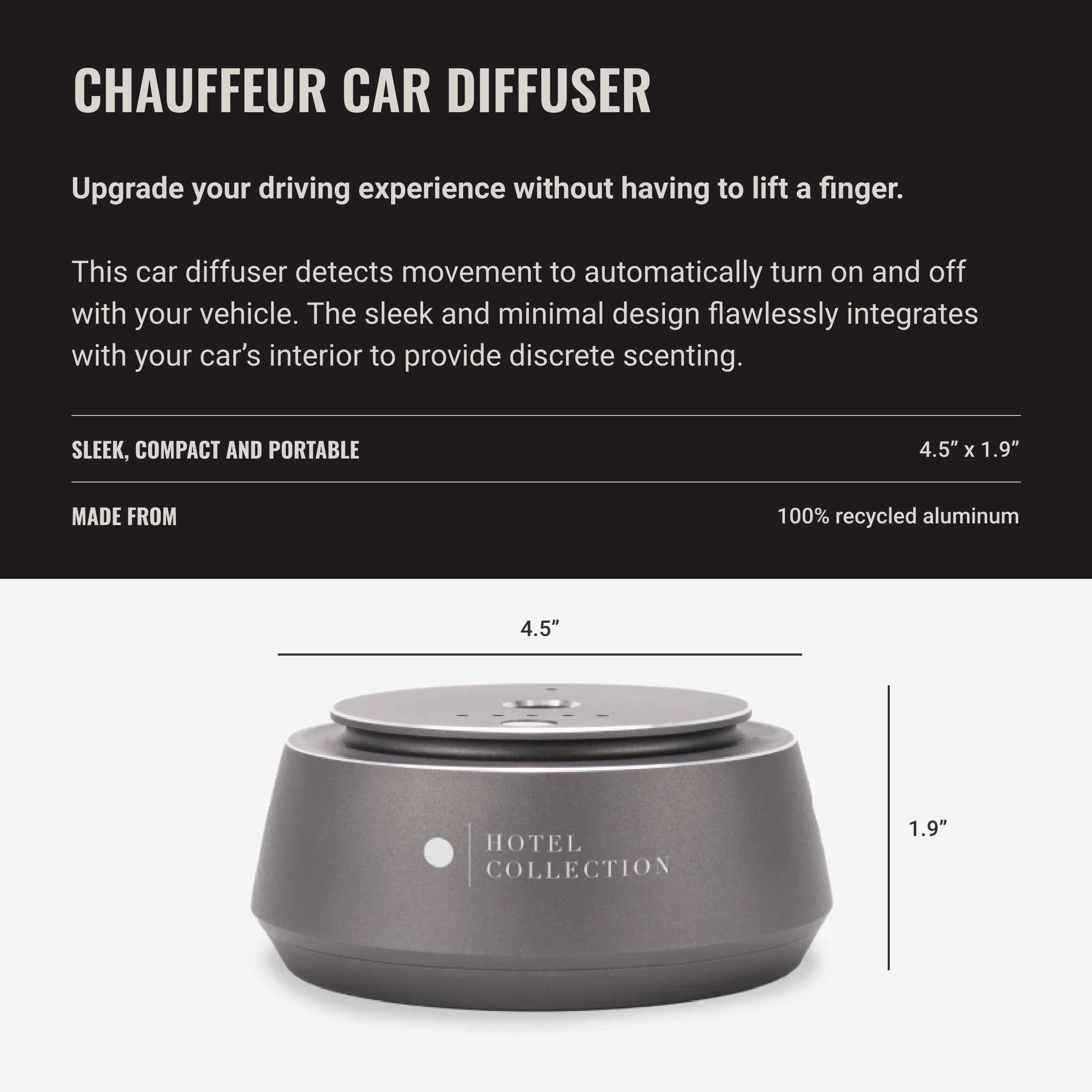 Hotel Collections Diffuseur auto – aromathérapie personnalisée pendant vos trajets.