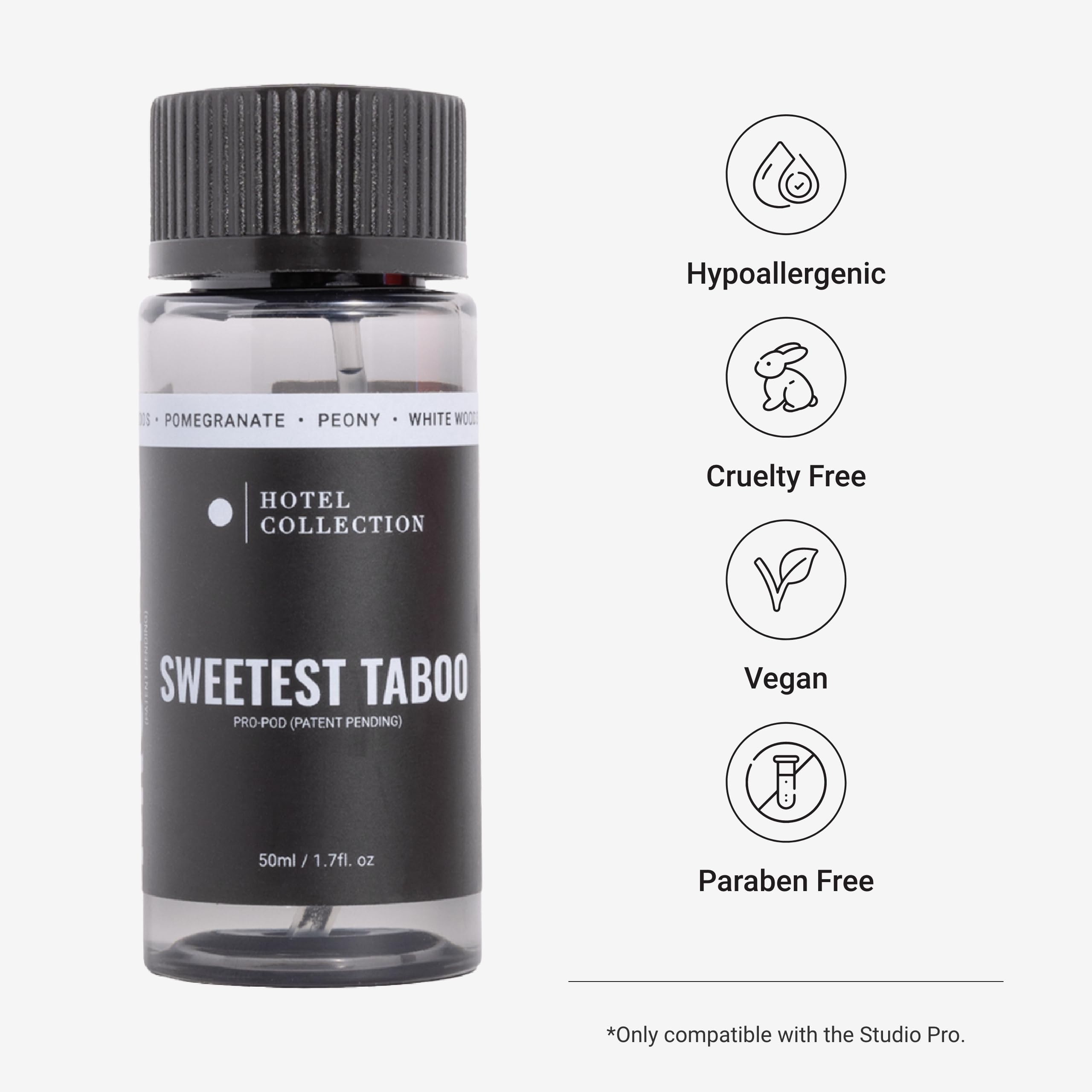 Notes White Woods, Grenade et Pivoine – diffusion délicate et prolongée pour votre ambiance