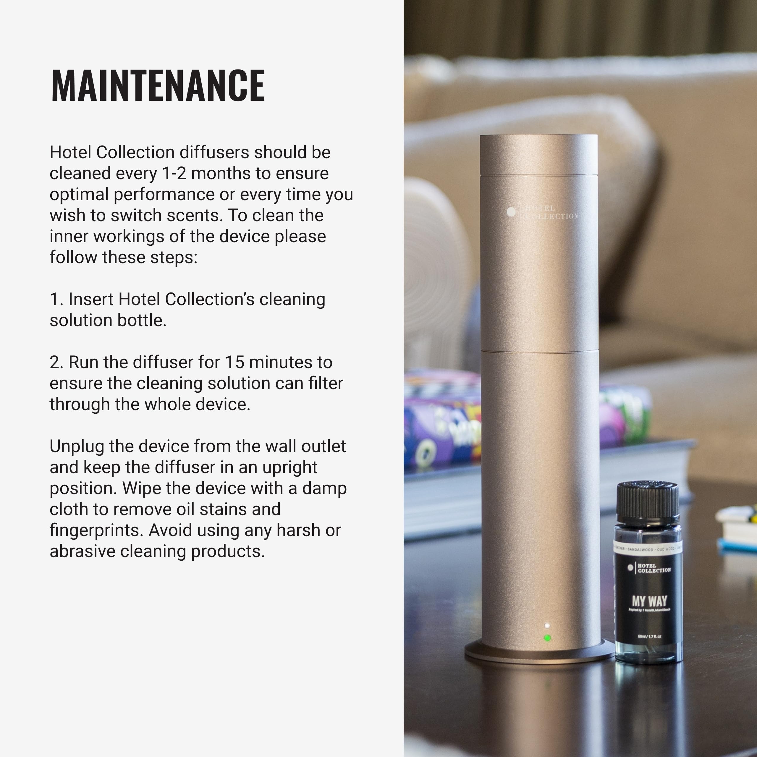 Hotel Collections Studio Pro, télécommande pratique pour ajuster l’ambiance instantanément.