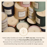 Braises dorées et fumée légère apportent chaleur et profondeur dans HOTEL LOBBY CANDLE Aspen.