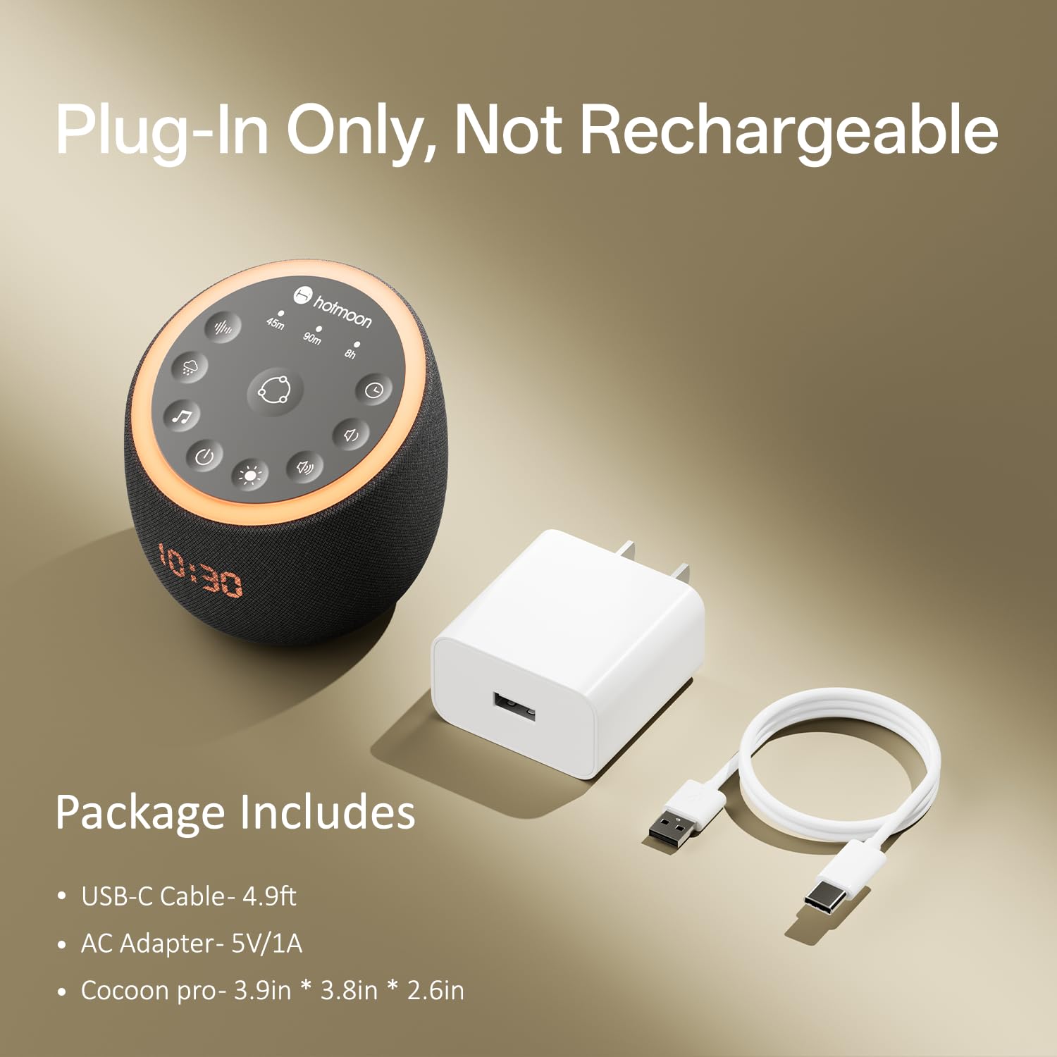 Prise murale du Hotmoon Cocoon Pro 2 pour une utilisation simple.