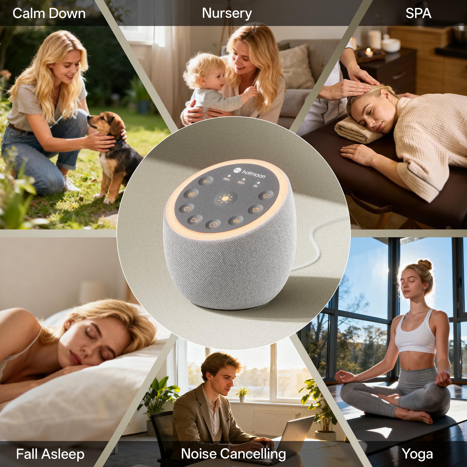 Hotmoon Cocoon 2 40 sons non bouclés, choix varié pour détente.