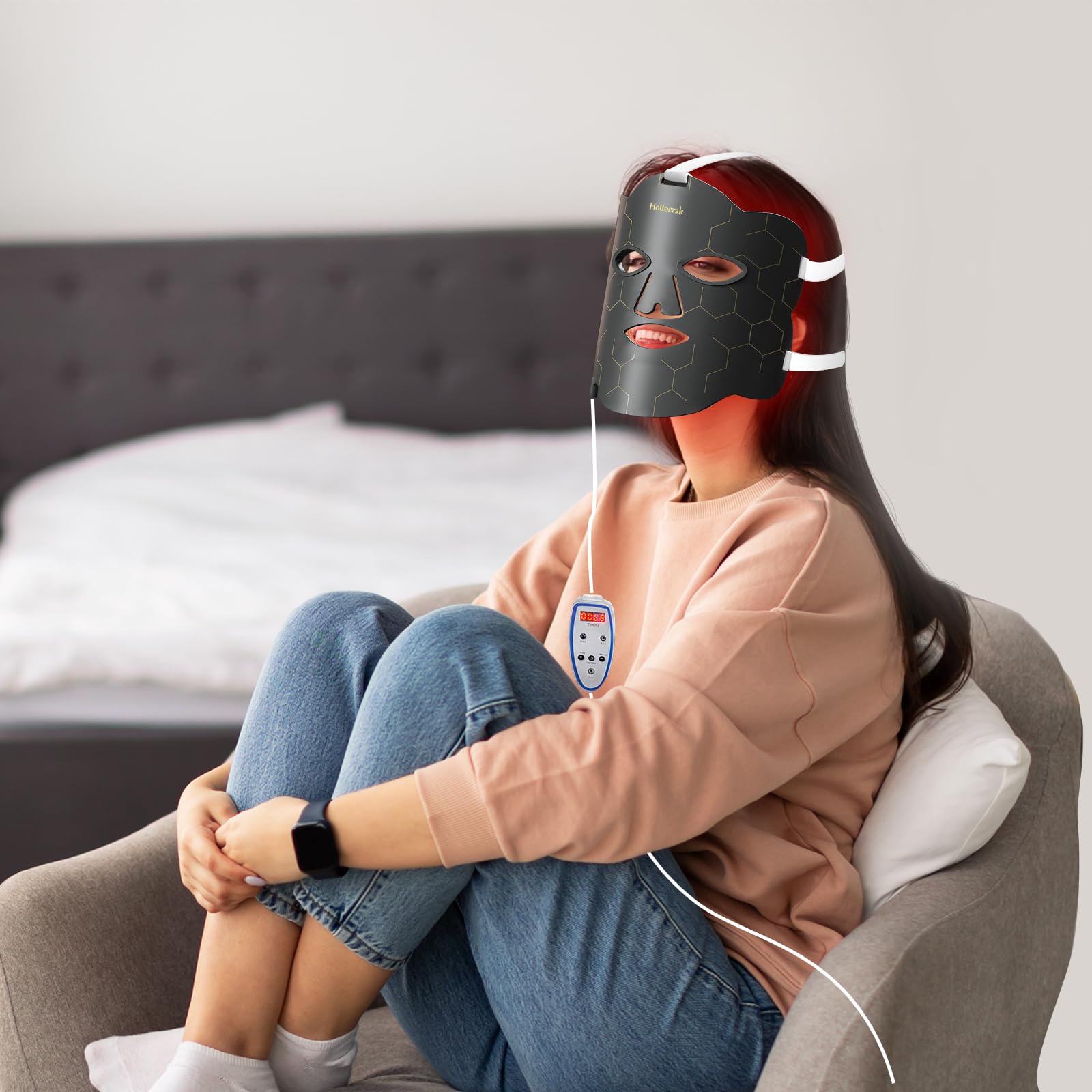 Hottoerak masque LED facile à prendre en main et à utiliser.