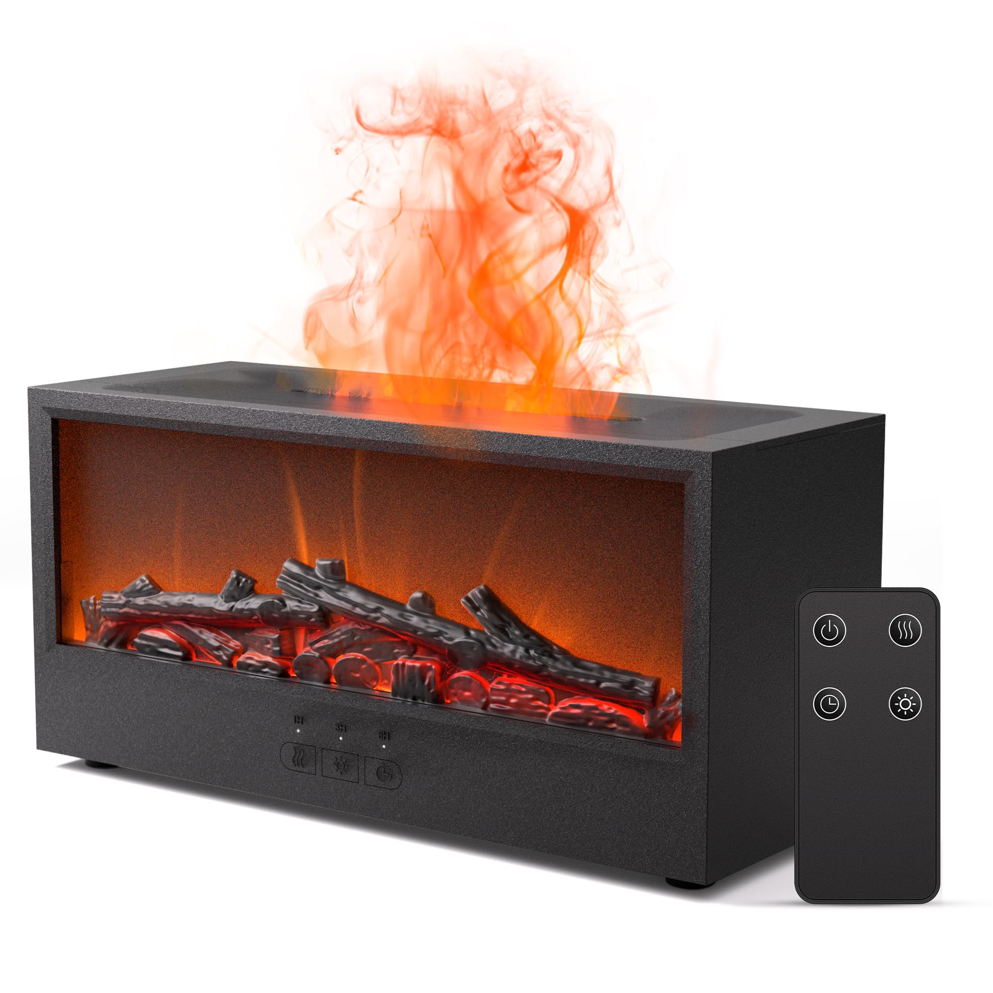 Hotwill diffuseur d'aromathérapie avec flamme-cheminée, ambiance chaleureuse et relaxante