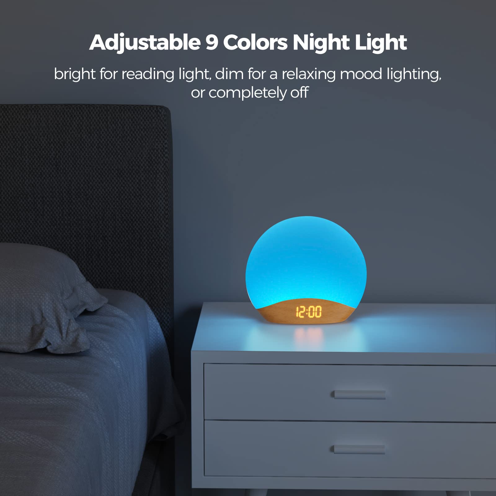 HOUSBAY lampe de nuit dimmable pour une lecture confortable.