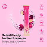 House of Nutrition Women Probiotic Poudre – sachets cranberry, format pratique.
