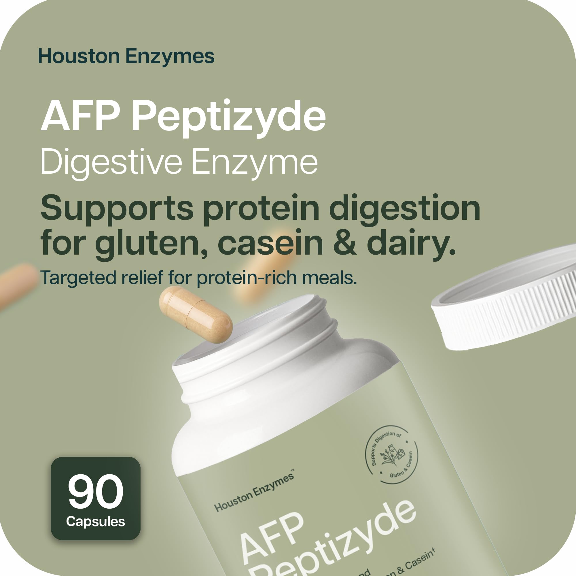 AFP Peptizyde — gélules faciles à prendre pour la digestion des protéines.