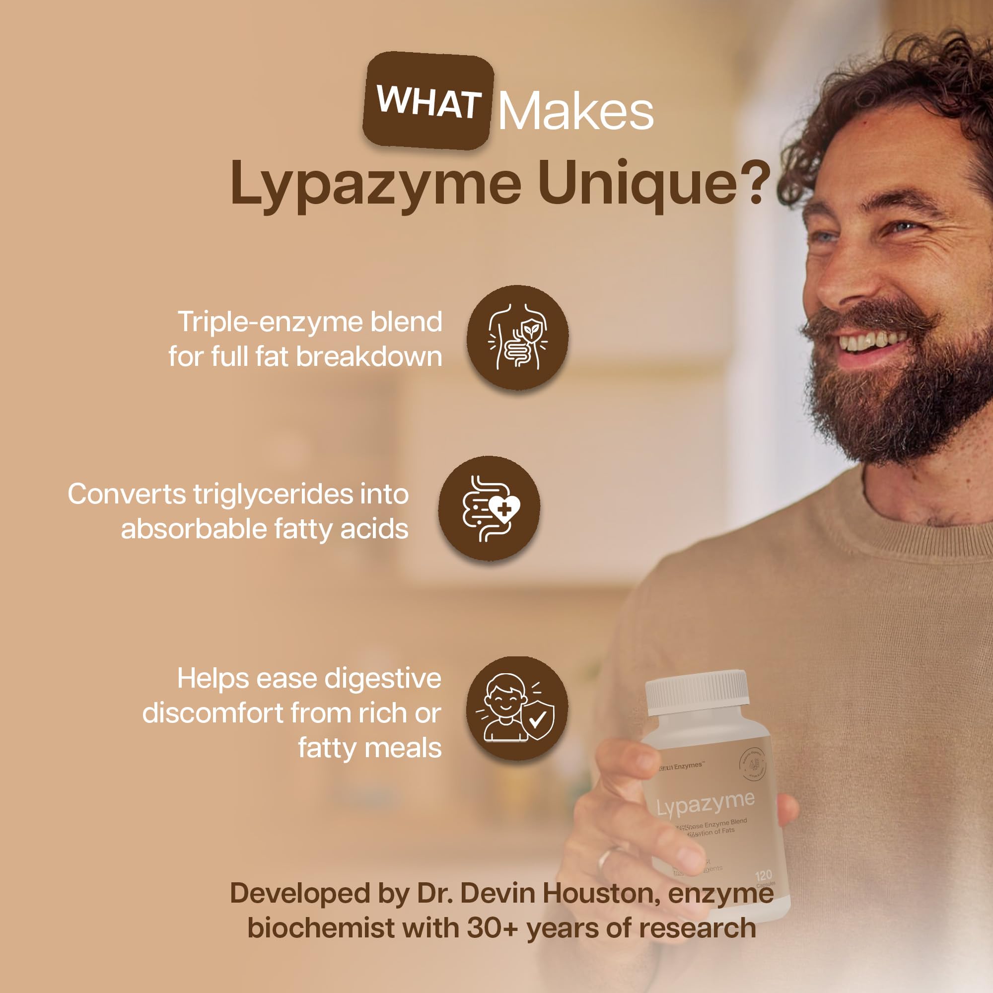 Capsules Lypazyme – petit format, facile à prendre au quotidien.