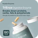 Houston Enzymes TriEnza gelules, facilitent l'assimilation des protéines et des glucides.