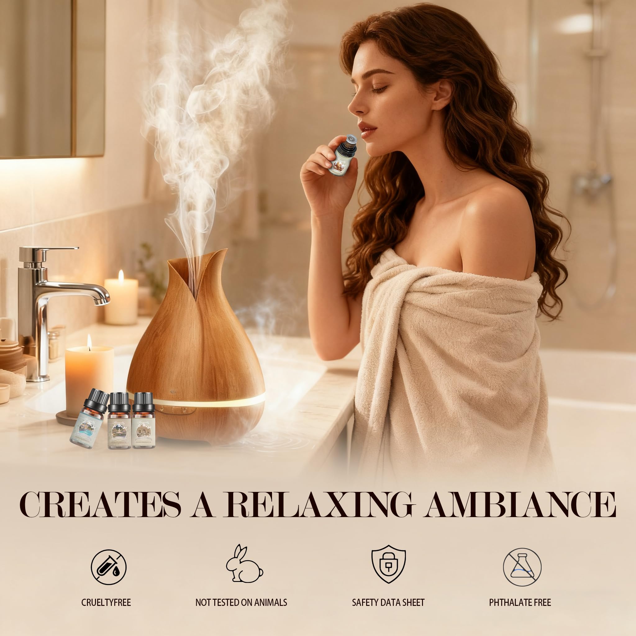 Hovacota thé blanc huile essentielle, parfaite pour diffuser et créer une atmosphère apaisante.