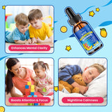Gouttes Hovika pour enfants améliorant concentration et attention.