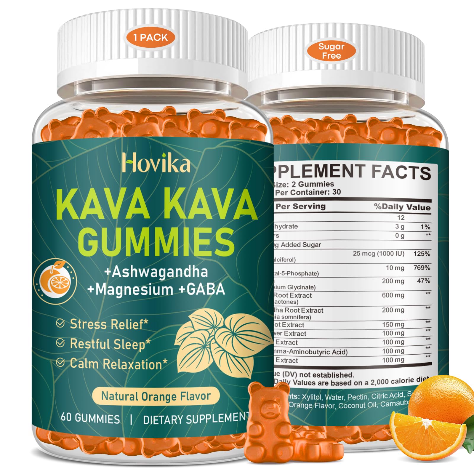 Hovika gommes Kava en bouteille pour une détente quotidienne.