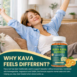 Gommes Kava Hovika, ingrédients clés comme GABA et Ashwagandha pour la détente.
