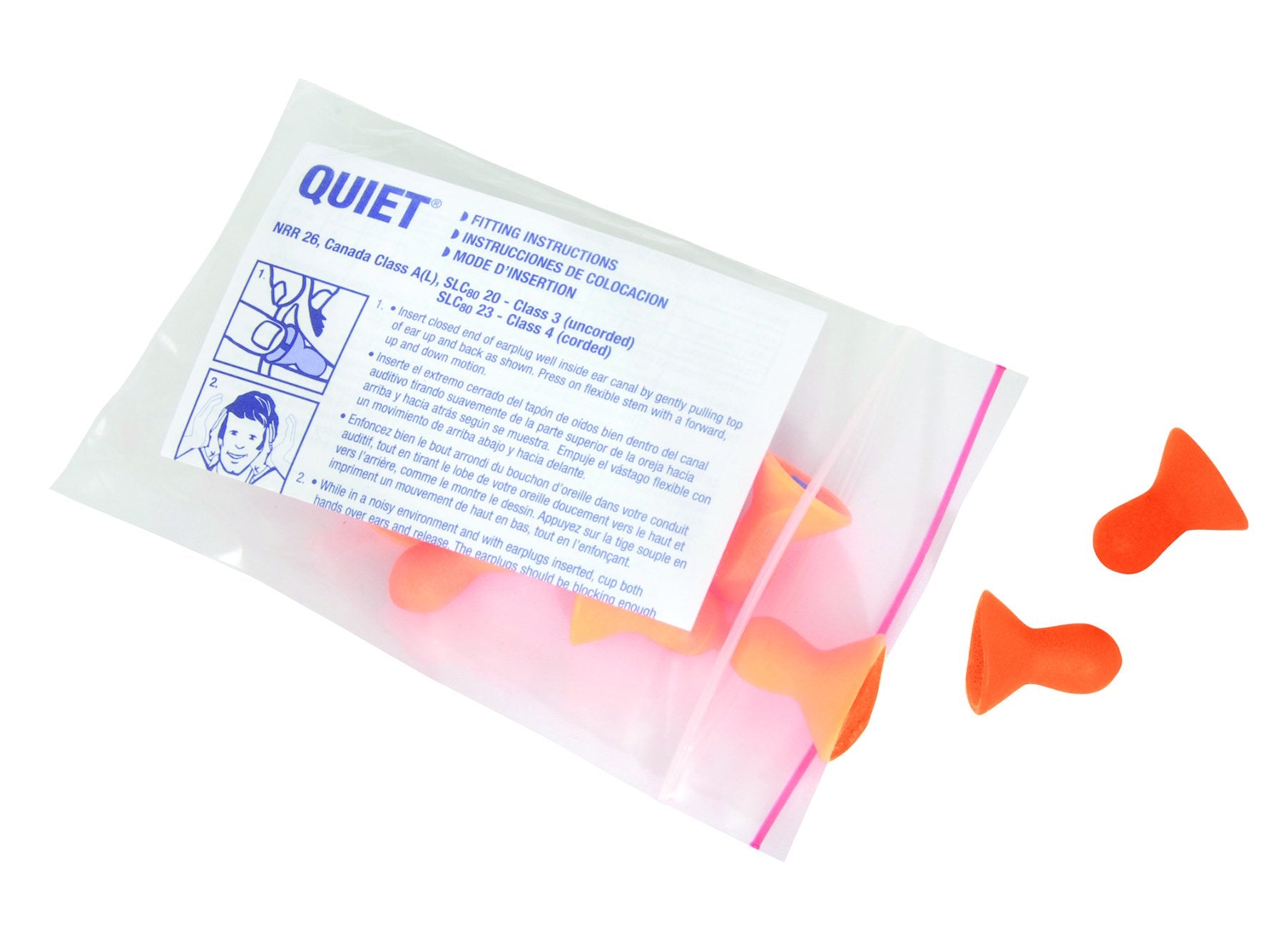 Howard Leight paquet QD5 — conditionnement pratique en distributeur pour protection auditive.