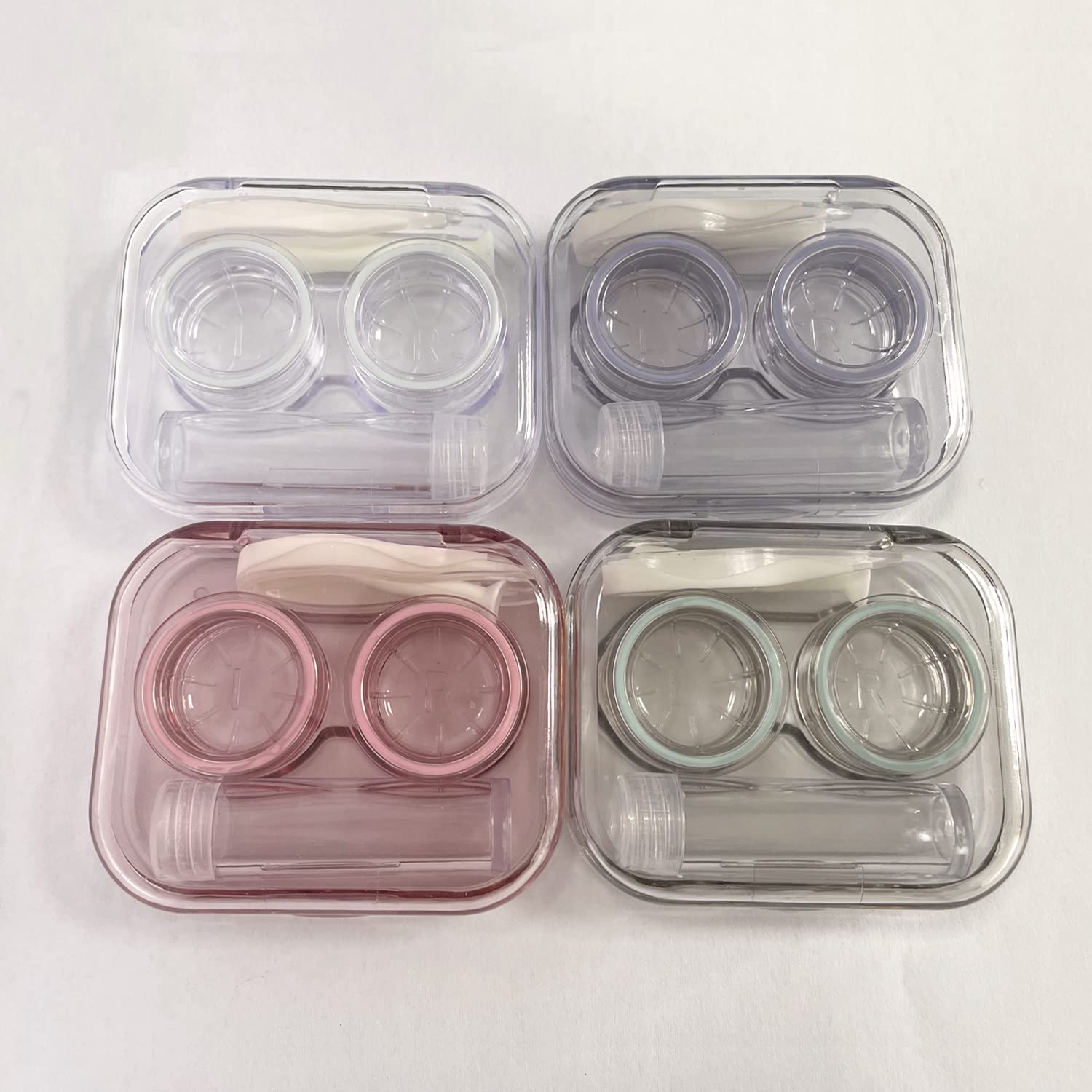 Howinn etui lentilles transport compact translucide: voyage léger et rangement efficace.
