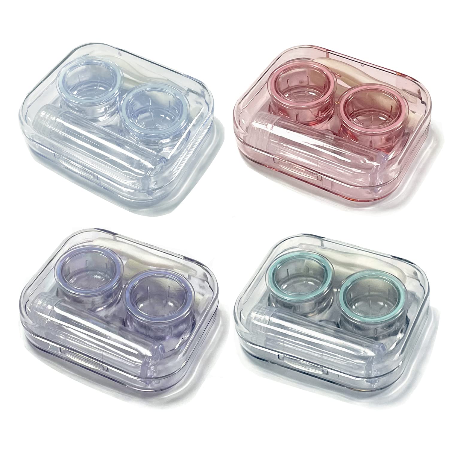 Howinn kit lentilles couleur bleu: rangement sûr et voyage facile.