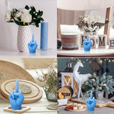 Hozodusi Bougie bleu doigt moyen, parfaite pour chambre ou salon.