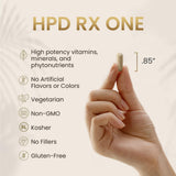 HPD Rx ONE boite-180-capsules: format pratique pour un mois d’apport.
