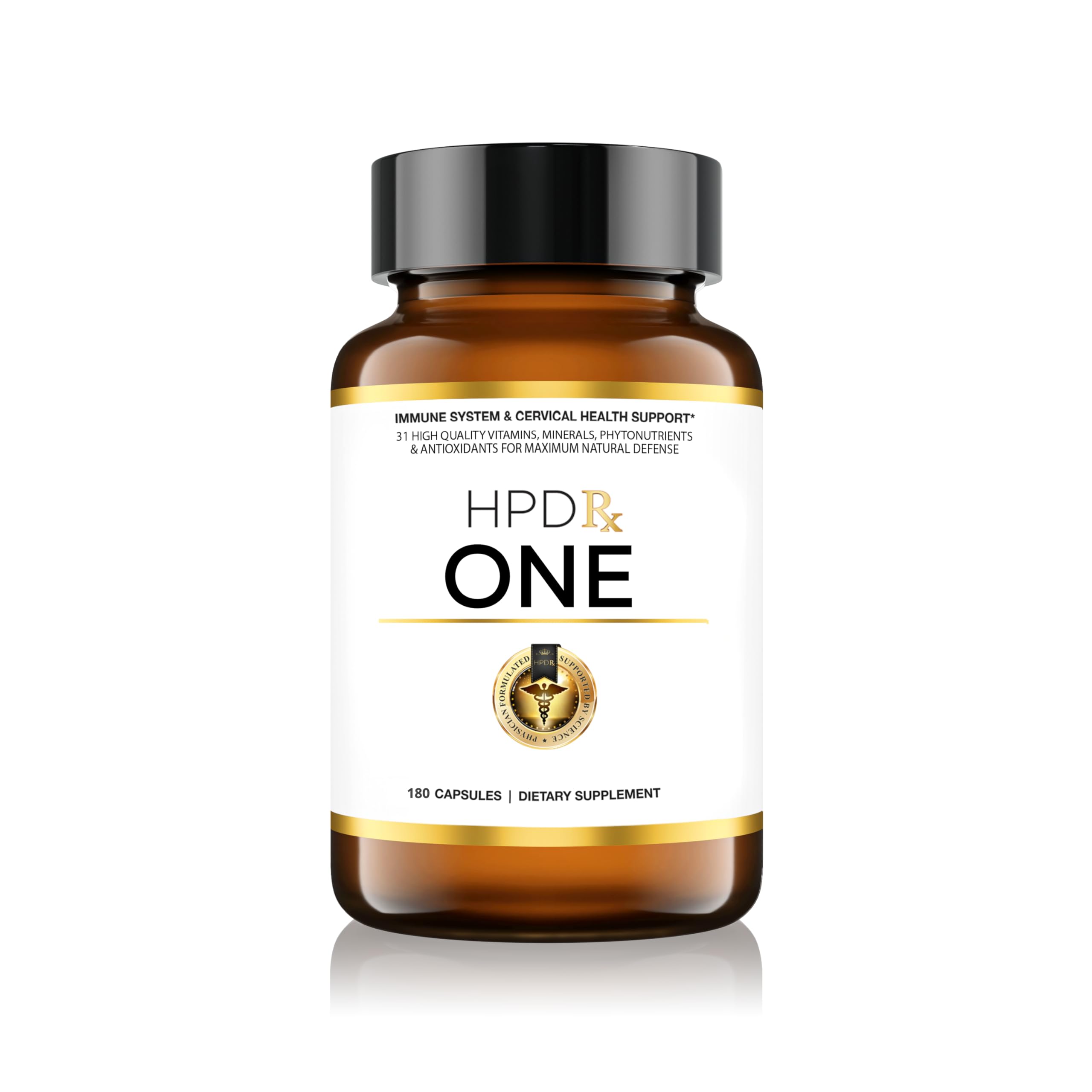 HPD Rx ONE bouteille-immunité: soutien quotidien potentiel à l’immunité et énergie.