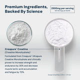 HPN C2 Créatine Monohydrate — doseur pratique pour mesurer la portion