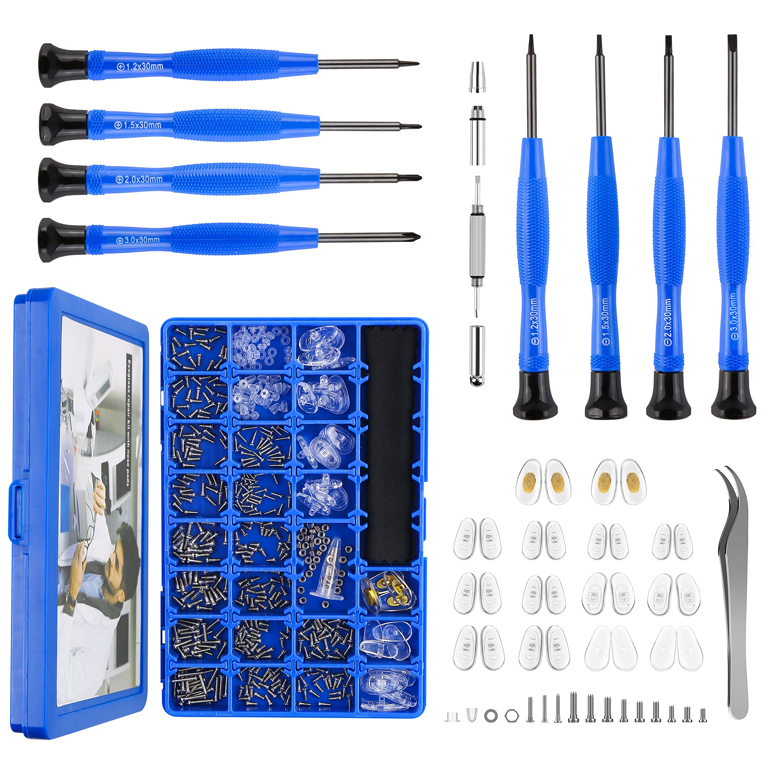 HQVOIC kit de réparation lunettes magnétique prêt à dépanner sur place