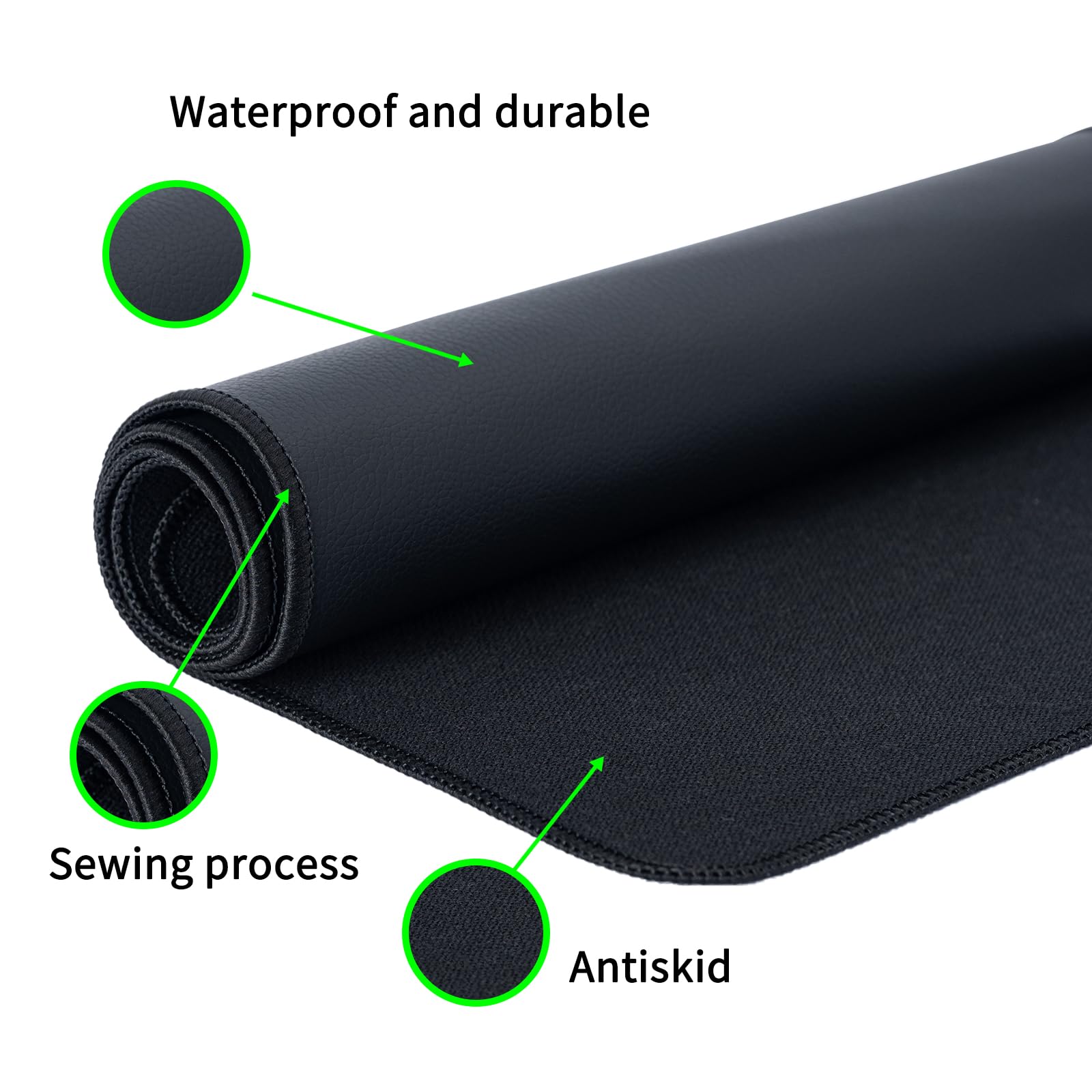 HRSDZKJ tapis cuir conducteur surface douce et stable pour mise a terre intérieure