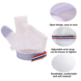 HS&ROXIN gants-poignet-reglable bleu, pour un maintien confortable.