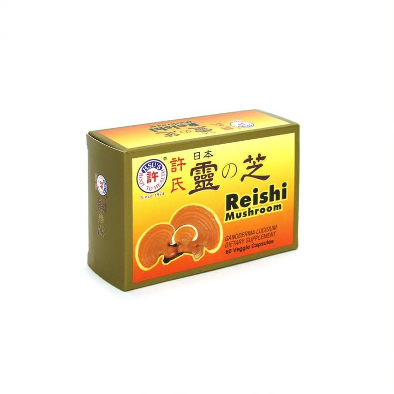 Hsu's Reishi japonais – étiquette claire, informations utiles et transparentes.