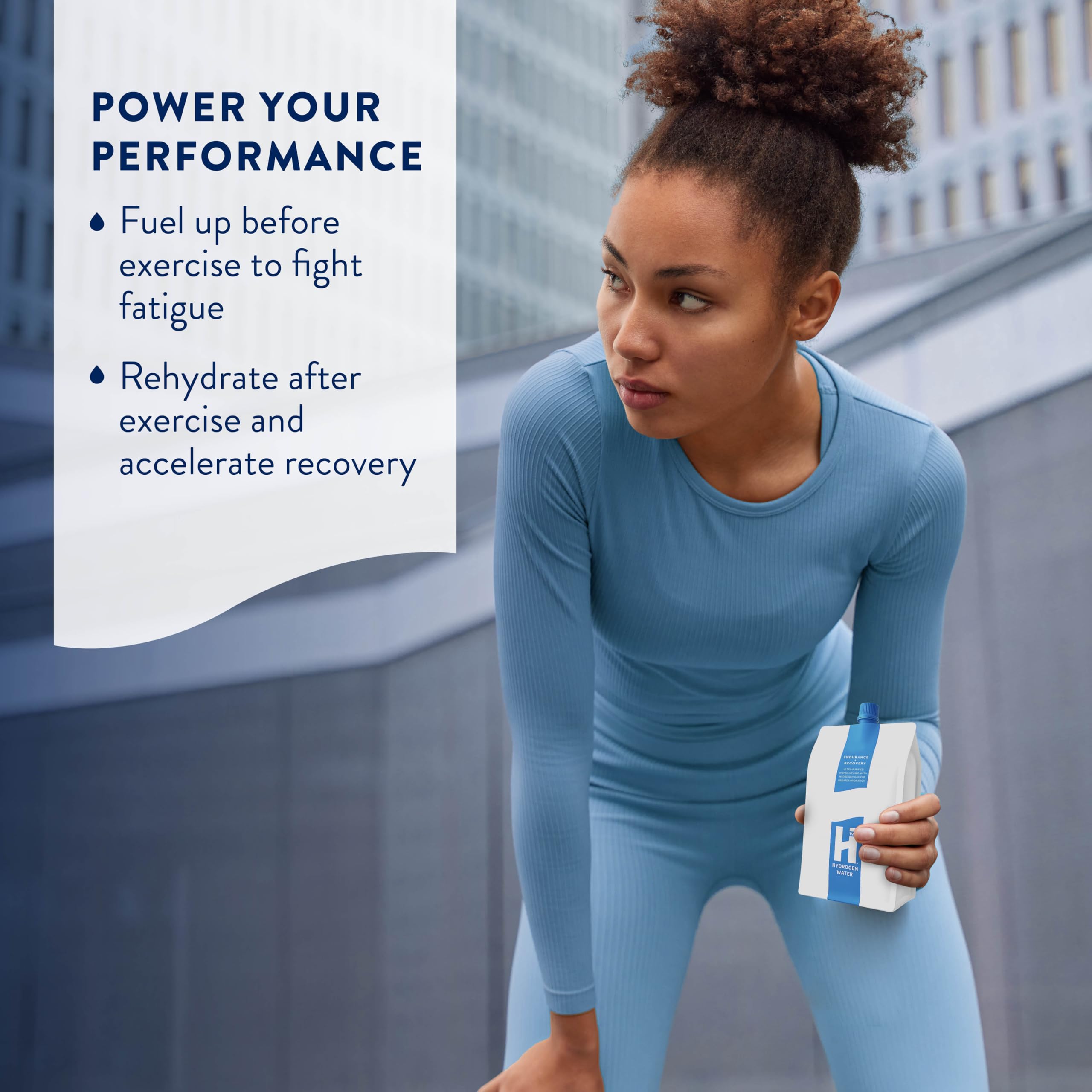 HTWO usage sport — boisson pratique pendant l’entraînement