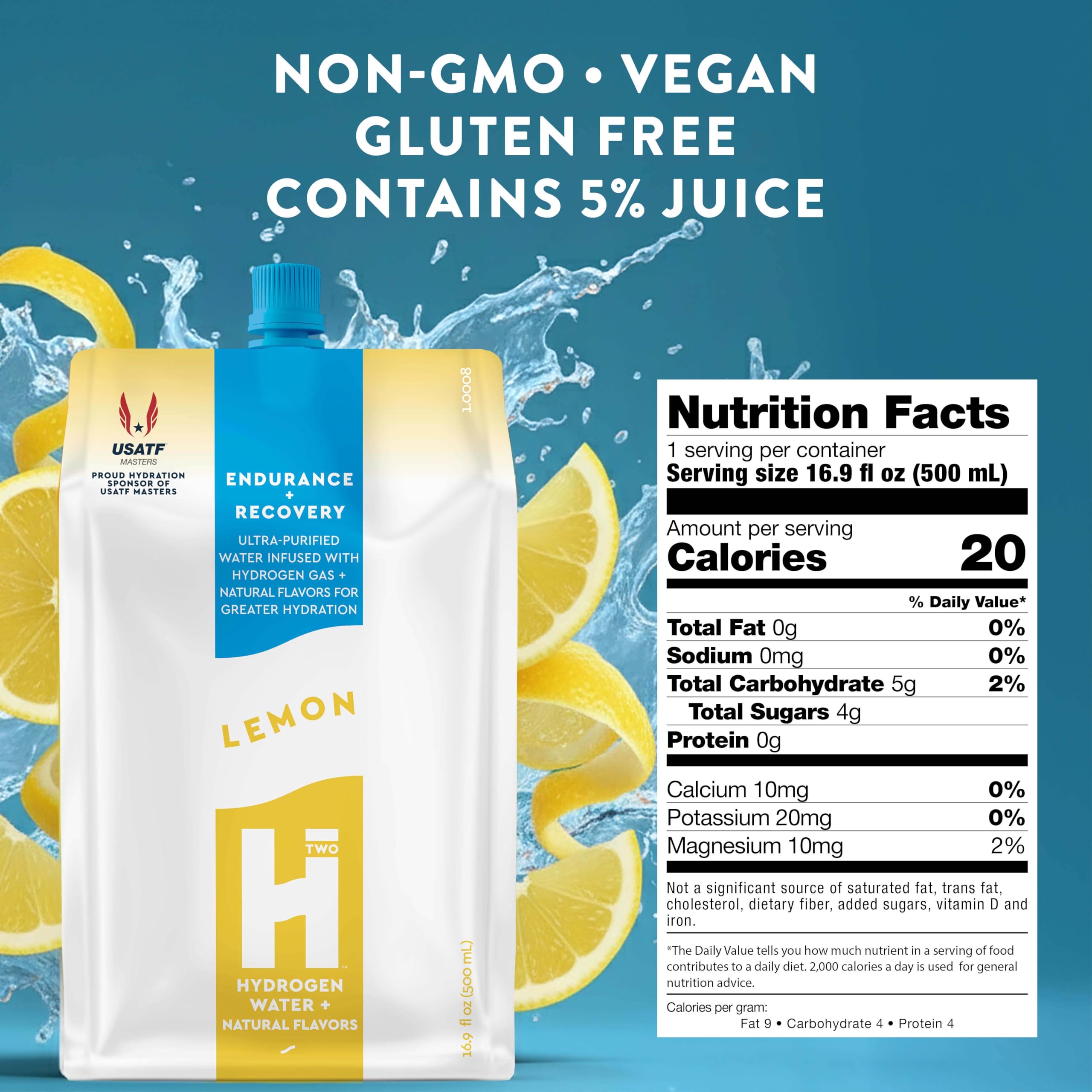 HTWO pack 12 bouteilles citron, pratique pour s'hydrater au quotidien.