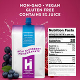 HTWO sachet d'eau hydrogénée premium, format pratique pour voyager