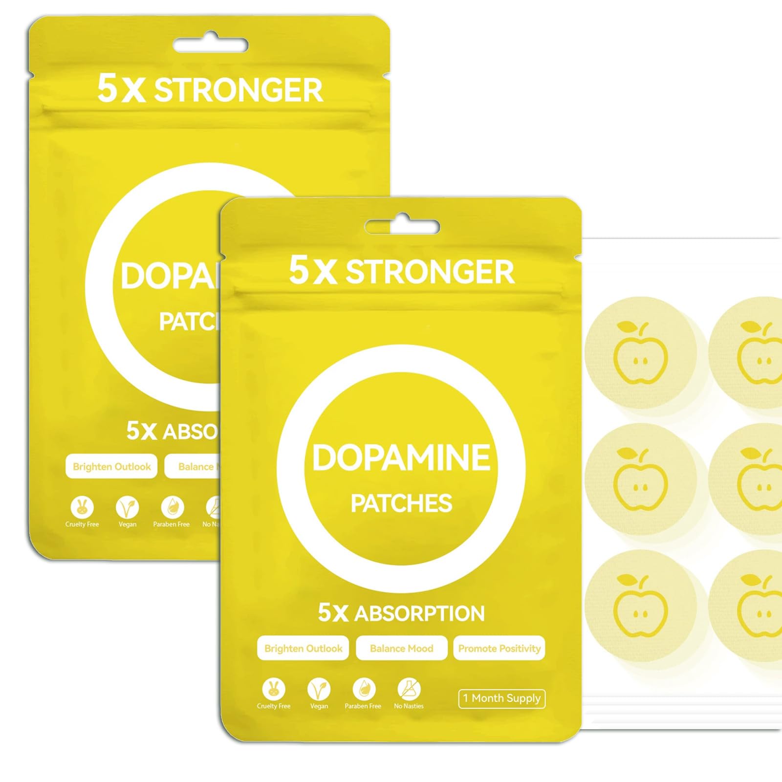 Aperçu de la boîte Huangirl Dopamine Patches, usage quotidien sans pilules.