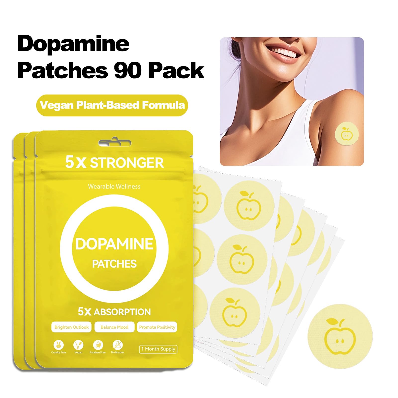 Huangirl patchs dopamine, application sur la peau facile et rapide pour votre routine.