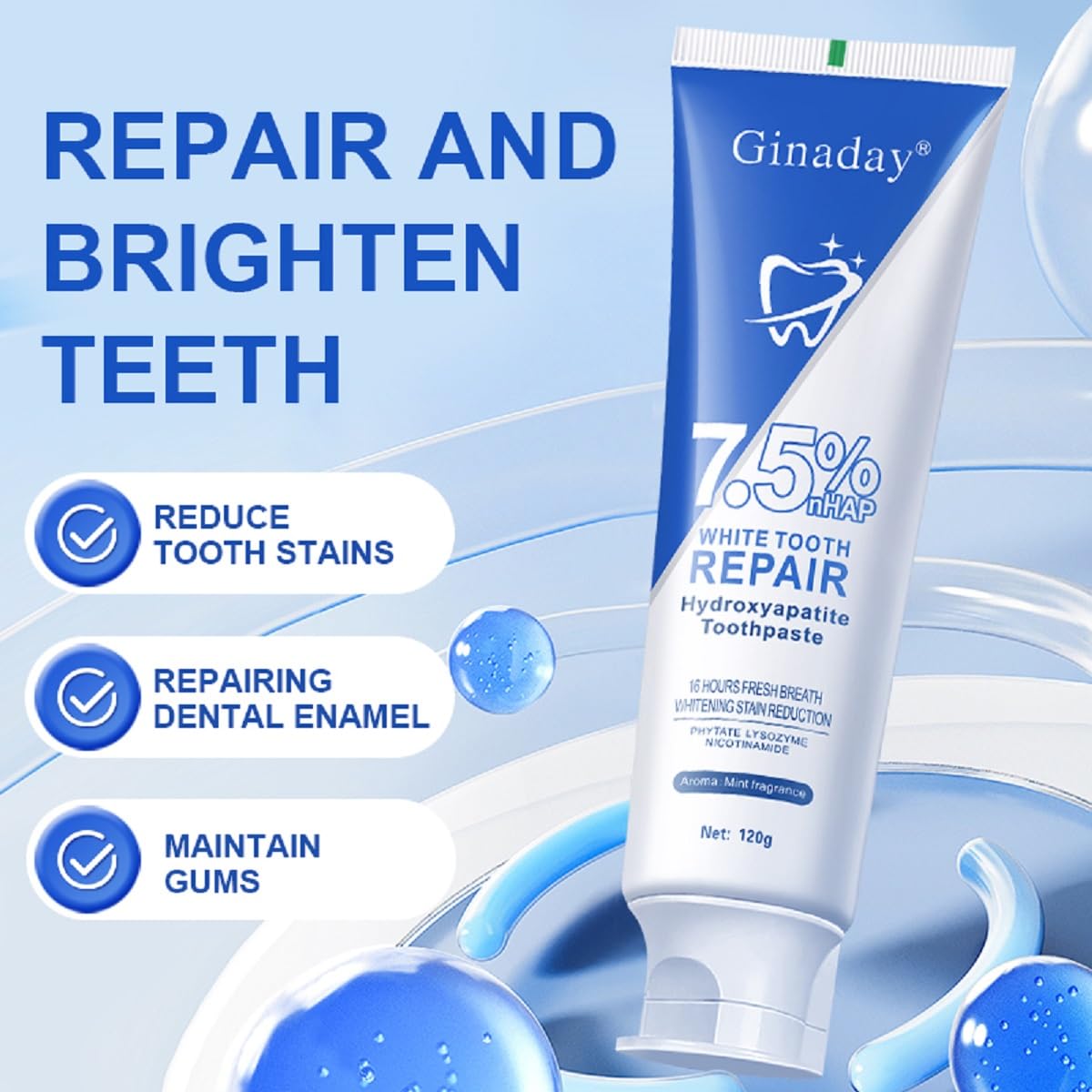 Sans fluorure, action ciblée sur les dents sensibles avec HuaQing