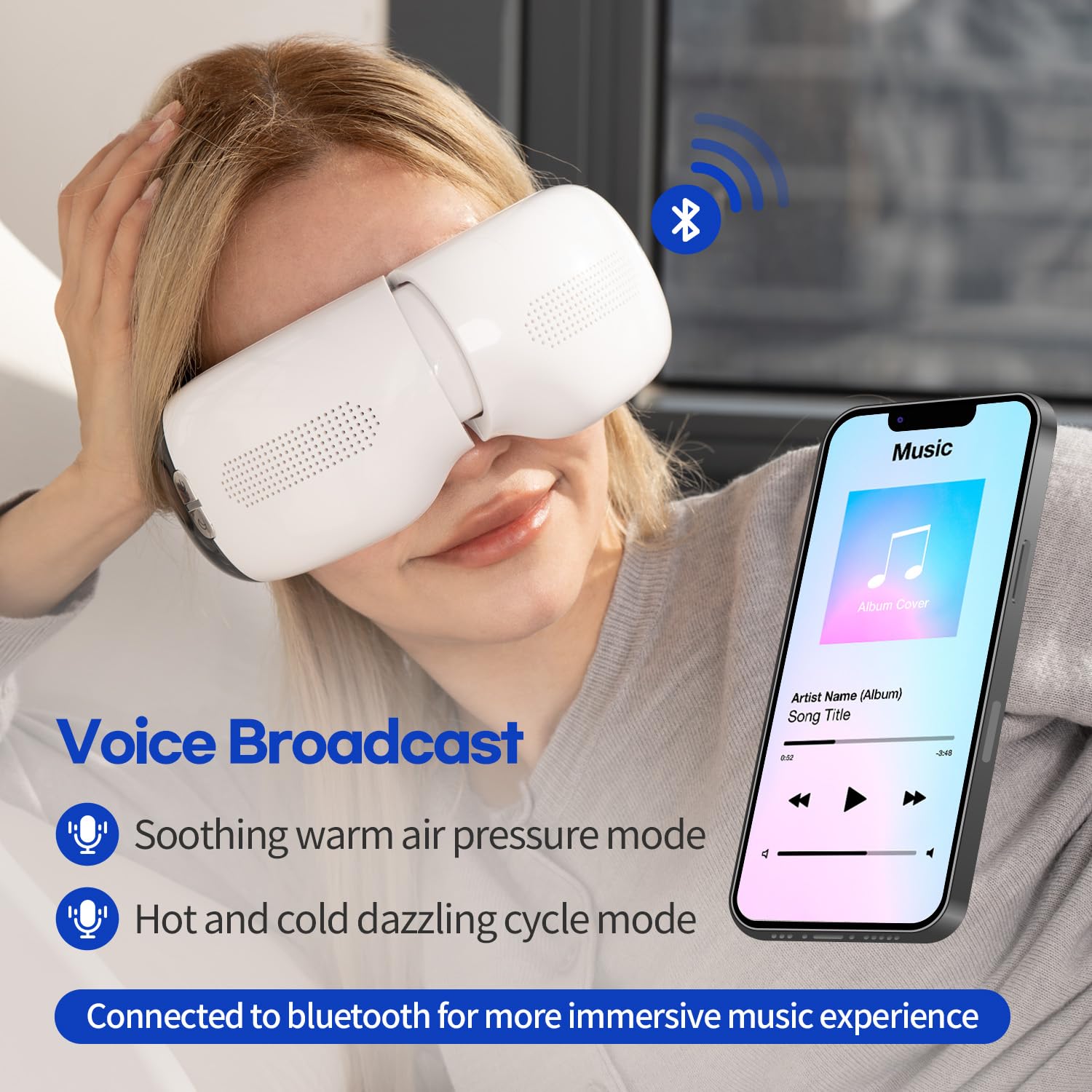 HuBDIC HubiCare – connectivité sans fil et musique intégrée pour une détente immersive.
