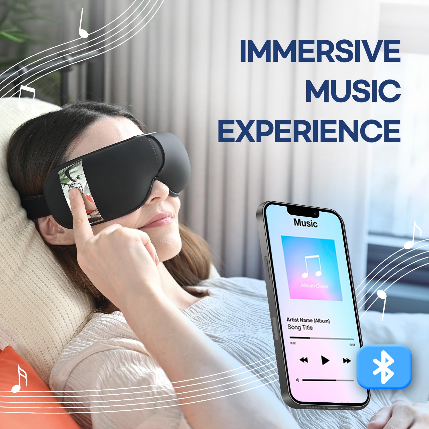 HubiCare Eye Massager: utilisation portable en voyage et au bureau.