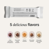 Barre Huel faible en sucre, seulement 2 g de sucre par portion.