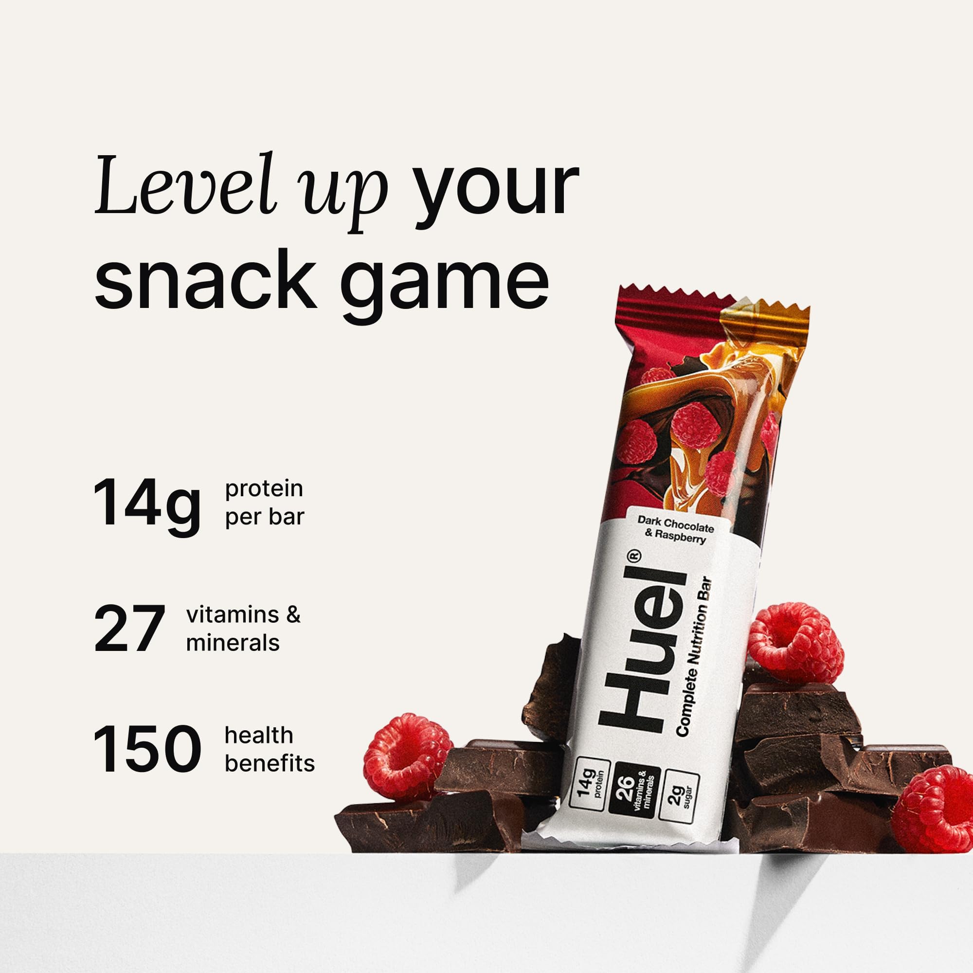 Huel Complete Nutrition – texture caramel et chocolat noir.