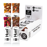 Barres Huel Complete Nutrition dans leur emballage variété, pratique pour vos collations quotidiennes.
