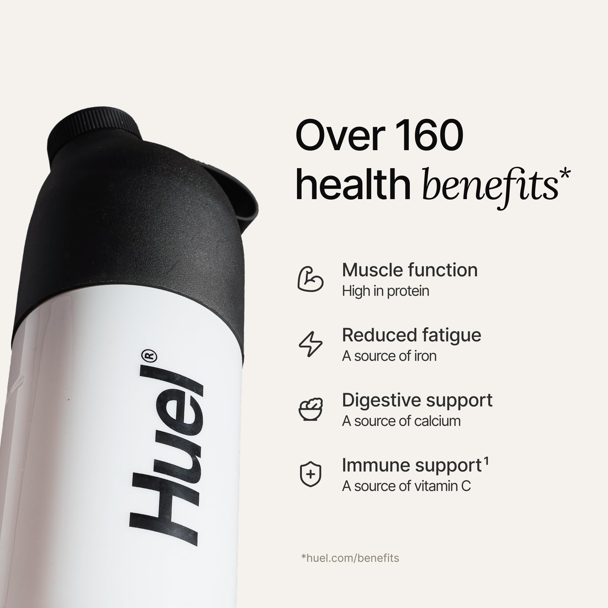 Huel Black Edition – smoothie fruits et noix pour le petit-déjeuner, nourrissant.