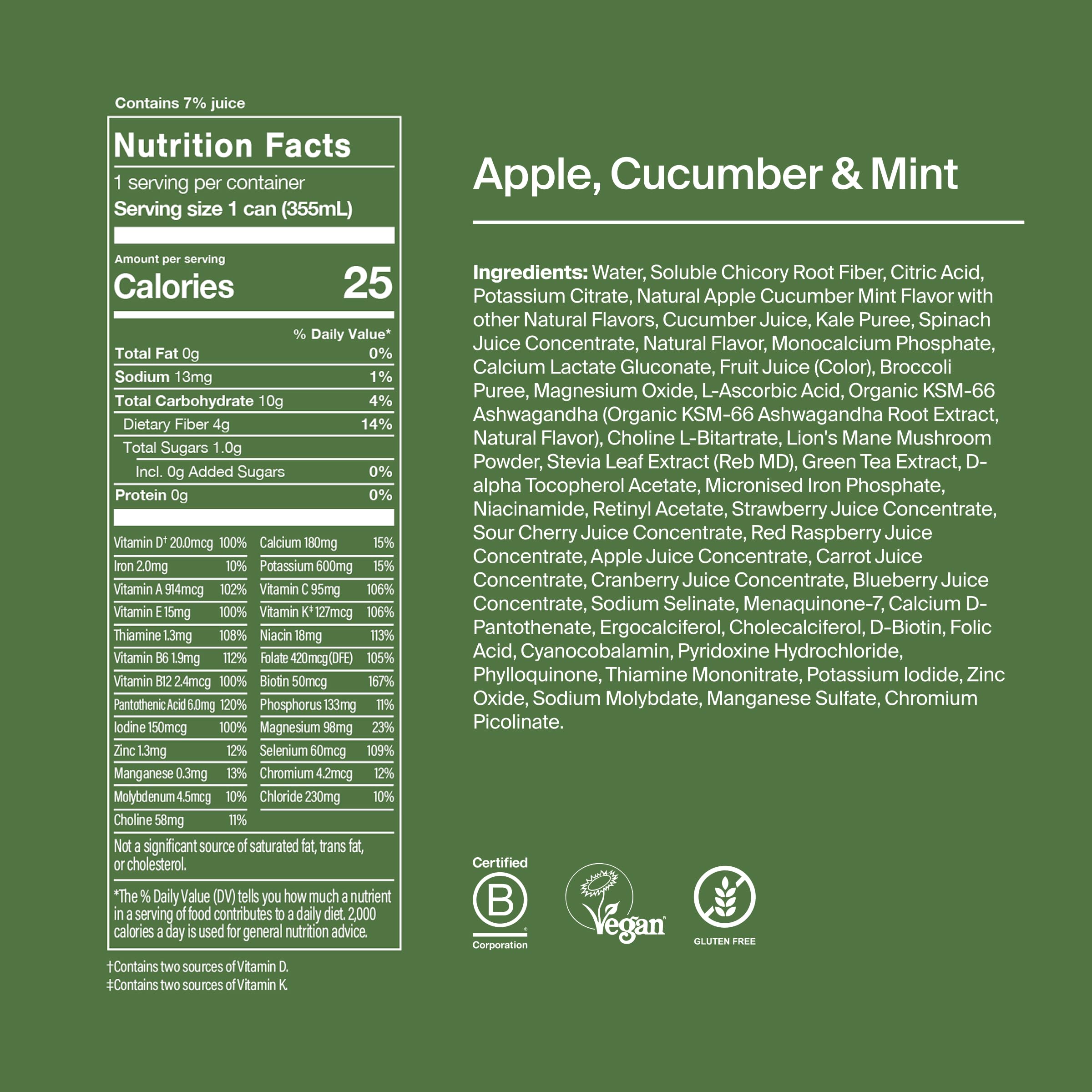 Ingrédients organiques Super Greens et autres superaliments, source naturelle de nutriments.