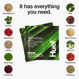 Huel Daily Greens sachet individuel pratique à emporter et préparer.